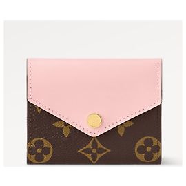 Portefeuille Louis Vuitton Zoe rose mono canvas Rose