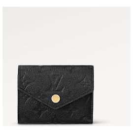 Louis Vuitton-LV Zoe Geldbörse aus schwarzem Leder, neu-Schwarz