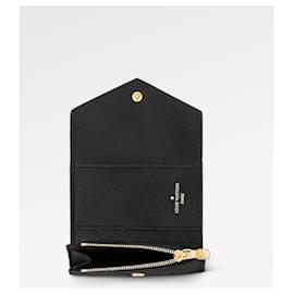 Louis Vuitton-LV Zoe wallet black leather new-Black