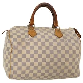 Louis Vuitton-Louis Vuitton Damier Azur Speedy 30 Hand Bag N41533 Auth LV 54305-Autre