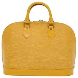 Louis Vuitton-Bolsa de mão LOUIS VUITTON Epi Alma Tassili Yellow M52149 Autenticação de LV 54590-Outro