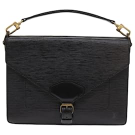 Louis Vuitton-LOUIS VUITTON Epi Biface Clutch Bag Black M52322 LV Auth 54582-Black