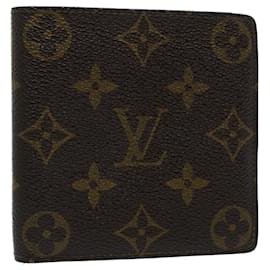 Louis Vuitton-LOUIS VUITTON Monogram Portefeuille Marco Bifold Wallet M61675 LV Auth 54085-Monogram