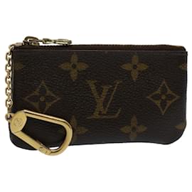 Louis Vuitton-LOUIS VUITTON Monogram Pochette Cles Coin Purse M62650 LV Auth 54222-Monogram