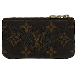 Louis Vuitton-LOUIS VUITTON Monogram Pochette Cles Coin Purse M62650 LV Auth 54222-Monogram