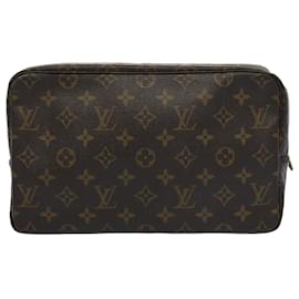 Louis Vuitton-Louis Vuitton Monogram Trousse Toilette 28 Clutch Bag M47522 LV Auth 54160-Monogram