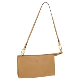 Louis Vuitton-LOUIS VUITTON Pochette d'accessoires Nomad Cuir Beige Auth LV 55277-Beige