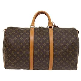 Louis Vuitton-Louis Vuitton Monogram Keepall 50 Boston Bag M41426 LV Auth 54405-Monogram