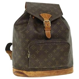 Louis Vuitton-LOUIS VUITTON Monogram Montsouris GM Backpack M51135 LV Auth 54300-Monogram