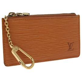 Louis Vuitton-LOUIS VUITTON Epi Pochette Cles Coin Purse Zipangu Gold M63808 LV Auth 54396-Other