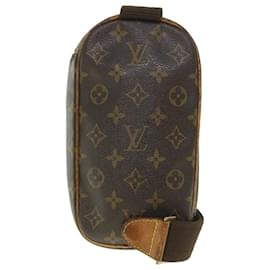 Louis Vuitton-LOUIS VUITTON Monogram Pochette Gange Shoulder Bag M51870 LV Auth 55012-Monogram