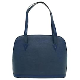 Louis Vuitton-Bolsa de ombro LOUIS VUITTON Epi Lussac Azul M52285 LV Auth bs8669-Azul