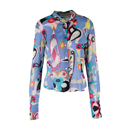 Emilio Pucci-Emilio Pucci Hemd mit abstraktem Aufdruck-Mehrfarben