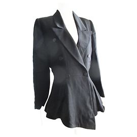 Apostrophe Giacca basca, Lana nera, taille 40. Nero
