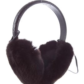 Cache oreille Gucci noir vintage Nero