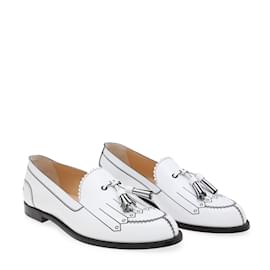 Christian Louboutin-Mocassins Trompinetta Christian Louboutin 38,5-Blanc