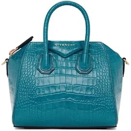 Givenchy-Borsa Givenchy Mini Antigona-Blu