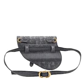 Dior-Sac pochette ceinture Saddle Dior-Grigio