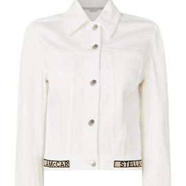 Jacke aus Jeans mit Logo-Logo von Stella Mc Cartney Weiß