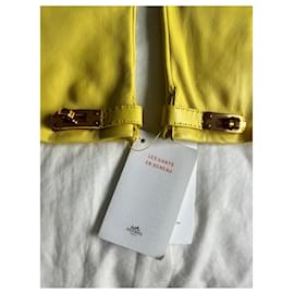 Hermès-Gants Kelly Hermès-Metallic