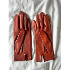 Hermès-Gants Bastille Hermès-Marron