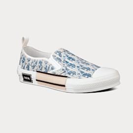 Dior-Turnschuhe zum Hineinschlüpfen B23 Dior Kasuri Jacquard 38-Blau