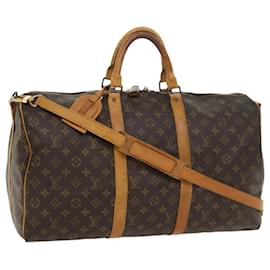 Louis Vuitton-Louis Vuitton Monogram Keepall Bandouliere 50 Boston Bag M41416 LV Auth bs8368-Monogram