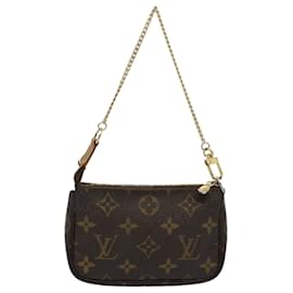 Louis Vuitton-LOUIS VUITTON Monogram Mini Pochette Accessoires Pouch M95804 LV Auth 54217-Monogram