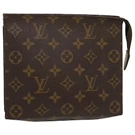 Louis Vuitton-Louis Vuitton Monogram Poche Toilette 19 Pouch M47544 LV Auth 54387-Monogram