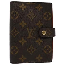 Louis Vuitton-LOUIS VUITTON Monogram Agenda PM Day Planner Cover R20005 LV Auth 54452-Monogram