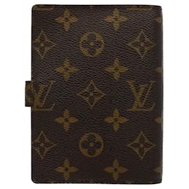 Louis Vuitton-LOUIS VUITTON Monogram Agenda PM Day Planner Cover R20005 LV Auth 54452-Monogram