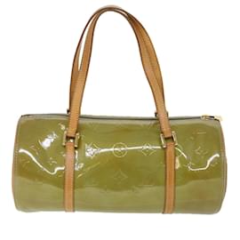Louis Vuitton-LOUIS VUITTON Monogram Vernis Bedford Hand Bag Baby Blue M91007 LV Auth 55191-Other