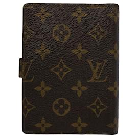 Louis Vuitton-LOUIS VUITTON Monogram Agenda PM Day Planner Cover R20005 LV Auth ki3526-Monograma