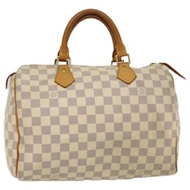 Louis Vuitton-Louis Vuitton Damier Azur Speedy 30 Hand Bag N41533 Auth LV 54652-Autre