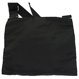 Prada-PRADA Shoulder Bag Nylon Black Auth ar10277-Black
