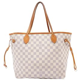 Louis Vuitton-Louis Vuitton Neverfull Damier Azur Toile enduite MM-Beige