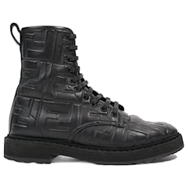 Fendi-Fendi Womens Lace Up Boot Black EU 35.5 / Uk 2.5-Black