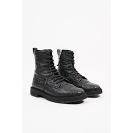 Fendi-Fendi Womens Lace Up Boot Black EU 35.5 / Uk 2.5-Black