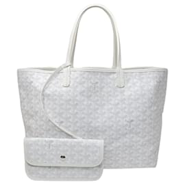 Goyard-White Saint Louis Goyardine Bag-White