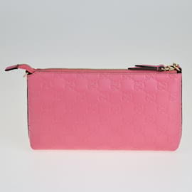 Gucci-Pink Guccissima Chain Pochette Bag-Pink