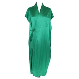 Balenciaga-Green Short Sleeve Judo Dress-Green