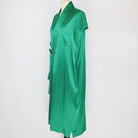 Balenciaga-Green Short Sleeve Judo Dress-Green