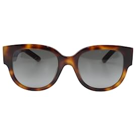 Dior-Braune Wildior BU-Sonnenbrille mit Farbverlauf in Schildpattoptik-Braun
