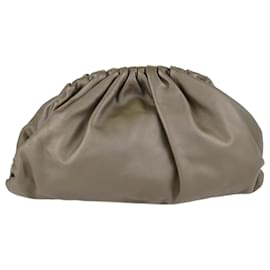 Bottega Veneta-Mustard Classic The Pouch Clutch-Yellow