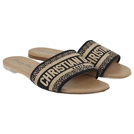 Christian Dior Beige/Dunkelblaue Dway-Wohnung Beige
