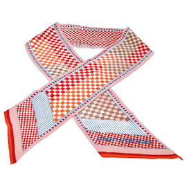 Louis Vuitton-Multicolor Checkered Twilly-Multiple colors