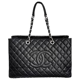 Chanel-Raro bolso de compras XL GST Grand con caja-Negro