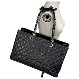 Chanel-Rare XL GST Grand Shopping Tote with box-Black