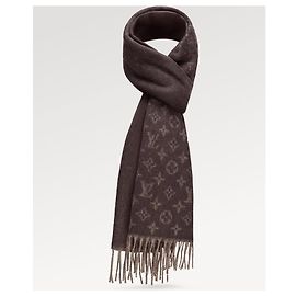Louis Vuitton Sciarpa con monogramma LV nuova Marrone