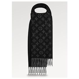 Louis Vuitton Sciarpa con monogramma LV nuova Nero